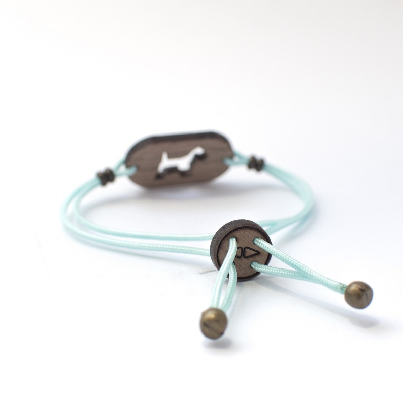 Pulsera Caniche O Perro De Aguas Personalizada Latitude Bracelets